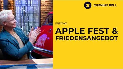 Neues Friedensangebot des Iran | Gewinnmitnahmen Semis | Apple zieht an.