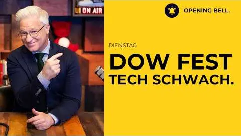 Standardwerte rennen dem KI-Trade davon | Corning bricht 19% ein. Coke fest.