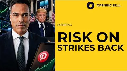 Risiko Appetit steigt | Pinterest starke Palantir verliert | Trump Rhetorik defensiv