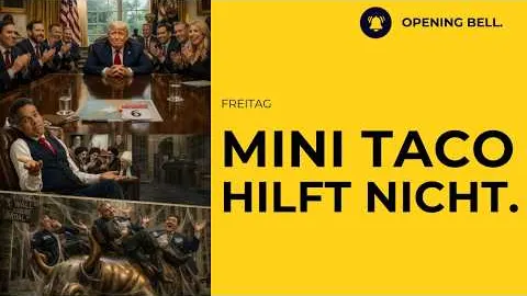 Wall Street schwach | Trump's mini Taco | Anthropic News