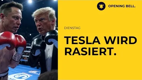 Tesla rasiert | Streit zwischen Musk und Trump flammt auf