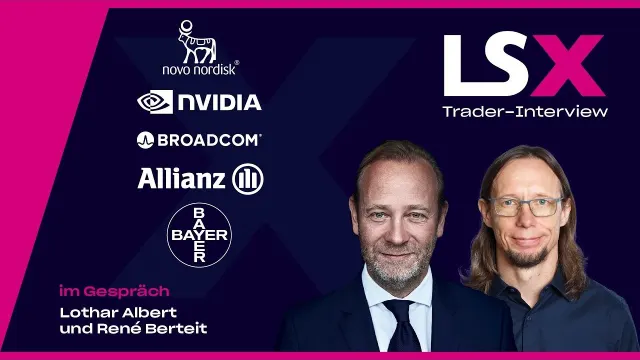 Trader-Interview mit René Berteit über Novo Nordisk, Nvidia, Broadcom, Allianz und Bayer