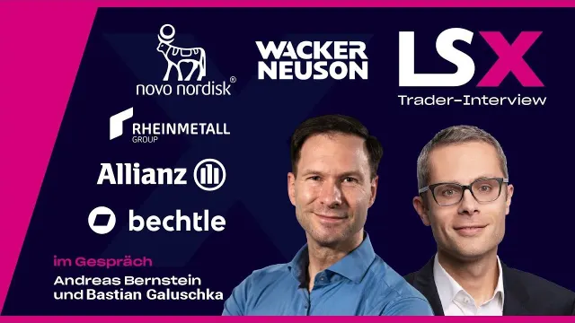 Trader-Interview mit Bastian Galuschka: Rheinmetall, Wacker Neuson, Novo Nordisk, Allianz & Bechtle