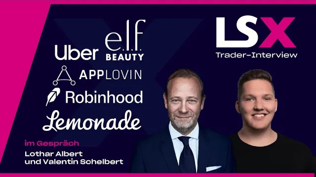 Trader-Interview mit Valentin Schelbert: Applovin, Elf Beauty, Robinhood, Uber & Lemonade