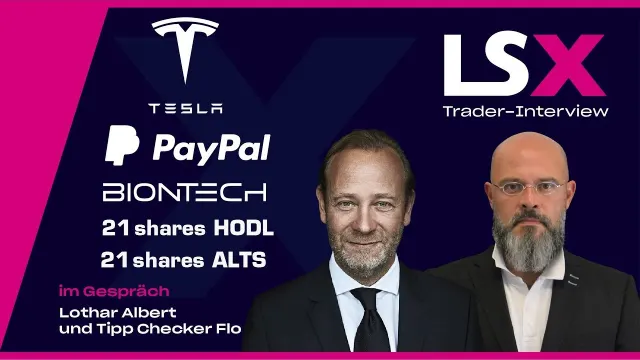 Trader-Interview mit Tipp-Checker Flo: PayPal, Tesla, BioNTech, 21shares HODL & 21shares ALTS