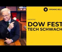 Standardwerte rennen dem KI-Trade davon | Corning bricht 19% ein. Coke fest.