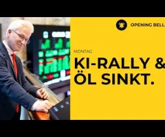 KI-Rally setzt sich fort. Parallel dazu sinken die Ölpreise und Renditen
