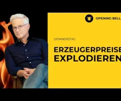 Erzeugerpreise explodieren! Wall Street unter Druck.