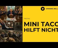 Wall Street schwach | Trump's mini Taco | Anthropic News