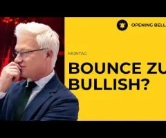 Bounce vom vorbörslichen Tief | Wall Street auf dünnem Eis.