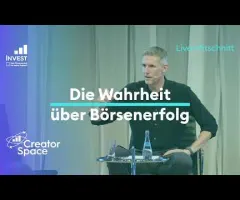 Die Wahrheit über Börsenerfolg: Warum 85% scheitern | Invest 2026 | Creator Space Live-Mitschnitt