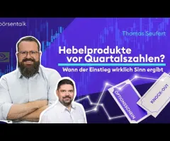 Hebelprodukte kaufen vor Quartalszahlen, aber wann?