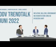 DDV Trendtalk Juni 2022: Inflation, Nullzins, Bärenmarkt - wie renditestark sind Sie?