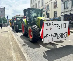 Bauern demonstrieren vor Europawahl in Brüssel