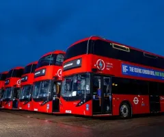 BYD ADL Enviro400EV Double Deck Electric Bus Fleet Used as VIP Transportation for World Leaders at COP26