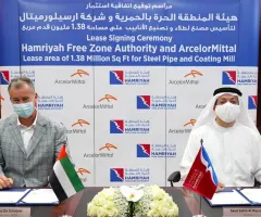 HFZA inks investment deal with ArcelorMittal DSTC FZE