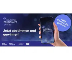 Deutscher Zertifikatepreis 2024 – Jetzt für Vontobel abstimmen und gewinnen!