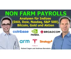 NFP-Daten schüren Volatilität: Signal für Fed, DAX & Wall Street, Bitcoin & Gold?