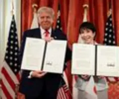 Trump übt demonstrativen Schulterschluss mit Japan