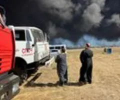 Ukraine greift Treibstofflager an - Öltanks in Region Rostow brennen