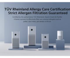 Der Luftreiniger Smart Air Purifier 4 Compact von Xiaomi erhält die Allergy-Care-Zertifizierung des TÜV Rheinland