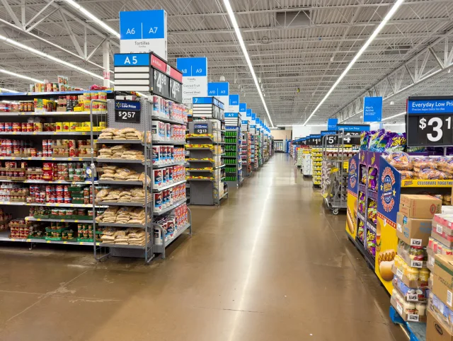 In einem Supermarkt in den USA.