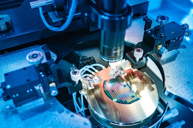 Ein Wafer in der Chip-Herstellung