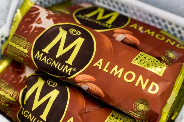 Eiscreme von Magnum ist zu sehen.