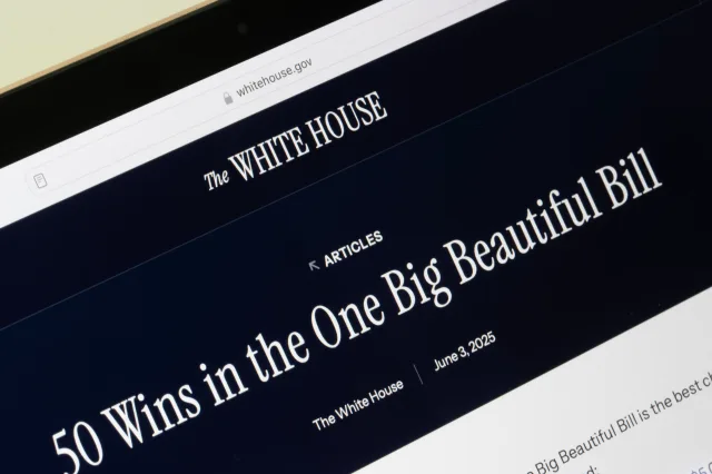 Die Webseite des Weißen Hauses.