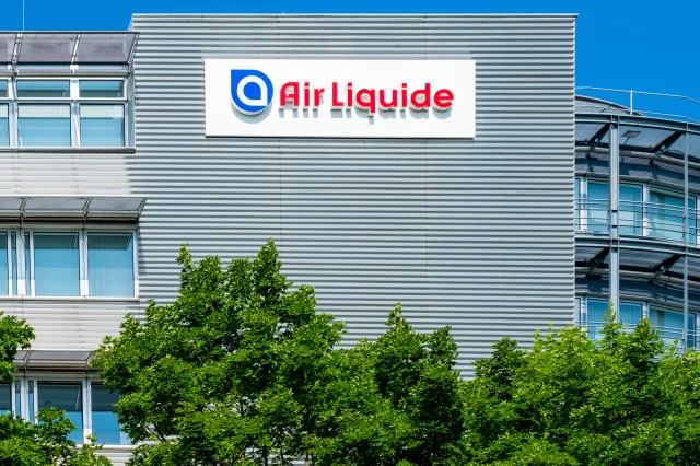 Air Liquide Logo auf Hauswand