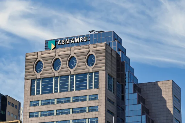 ABN Amro Gebäude mit Logo