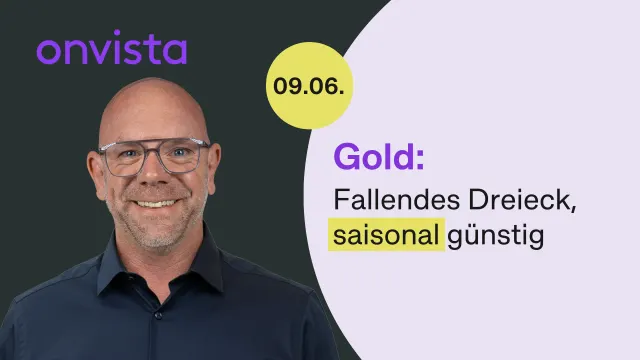 Gold: Fallende Dreiecksformation – saisonale Chance