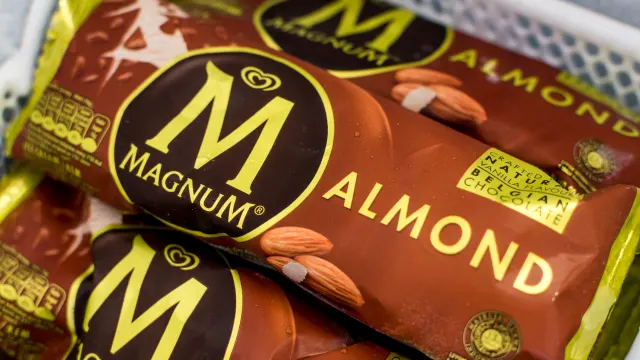 Eiscreme von Magnum ist zu sehen.