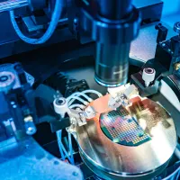 Ein Wafer in der Chip-Herstellung