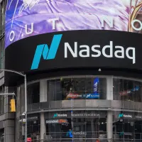 Der Eingang der Nasdaq in New York.