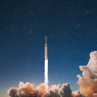Ein Raketenstart