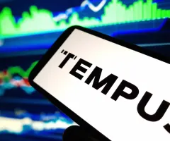 Tempus AI Logo auf einem Smartphone-Bildschirm