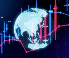 Ein Kurschart vor einer Weltkugel