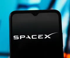 Das SpaceX-Logo.