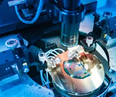 Ein Wafer in der Chip-Herstellung