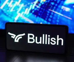 Das Bullish-Logo auf einem Smartphone