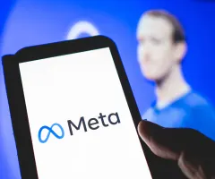 Das Logo von Meta ist zu sehen.