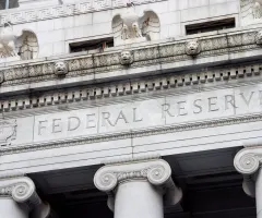 Die Fassade der US-Notenbank Fed.