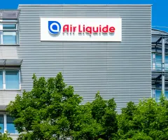 Air Liquide Logo auf Hauswand