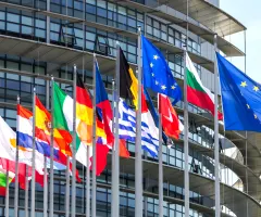 Flaggen der EU-Länder sind zu sehen