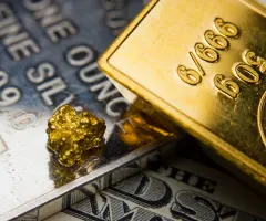 Gold- und Silberbarren.