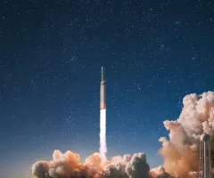 Ein Raketenstart