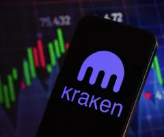 Kraken-Logo auf Smartphone-Bildschirm