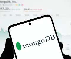 MongoDB-Logo auf Smartphone