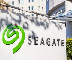Seagate-Logo auf Mauer